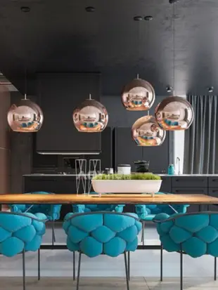 北歐風格玻璃吊燈 營造優雅氛圍 適用於餐廳吧檯咖啡廳 (3.8折)