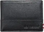 [Ben Sherman] Men's Centrefold Wallet, Black, One Size