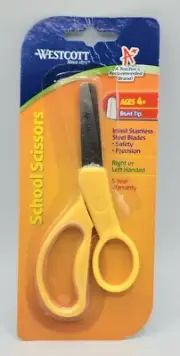 Kids Westcott Blunt Tip Yellow School/Krafting Scissors. New. Sealed.