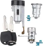GIFAYUAN Fit for Chevrolet 10-14 New Sail with 1Pcs Key Trunk Lock Ignition Lock Left Door Lock S683 OEM Full Set Door Lock Cylinder