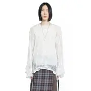 [ANN DEMEULEMEESTER] ANN DEMEULEMEESTER MAN OFF-WHITE KNITWEAR Off-white