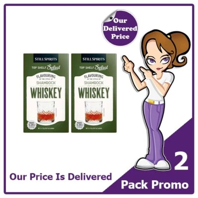 Shamrock Whiskey Top Shelf Select Spirit Essence x 2 Pack By Still Spirits