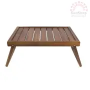 Davis & Waddell Acacia Wooden Breakfast Tray Table Lap Bed Folding Legs!