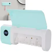 UVC Toothbrush Holder Wall Mounted Rack UV Light Cleaning Toothbrush Container