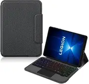 Jarttarn Backlit Keyboard Case for Lenovo Legion Y700 Gen 4 (2025) 8.8 inch TB322FC, Bluetooth Wireless Smart Touchpad Trackpad Keyboard, Leather Case with Multi Angles Stand