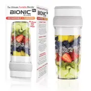 26 Oz. Single Speed White Rechargeable Portable Bionic 6-Blade Blender