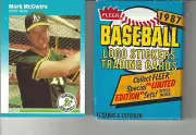 1987 Fleer Mark McGwire #U-7 Rookie Card + 1 Unopened 87 Fleer Wax Pack