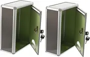 SOESFOUFU 2 pcs Metal Wall Mounted Mailbox with Key Lock Durable Suggestion Box Easy Installation Suitable for Home Office Community and Institutions
