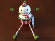 Johanna Parker SNOWMAN CUPCAKE Christmas Figurine SHELF SITTER Diamond NEW!