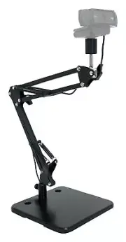 Rockville iSTAND 75 Desktop Webcam Stand w/ Boom and Weighted Base