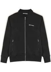 Palm Angels Striped Jersey Track Jacket - Black - S S