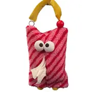 Cartoon Cute Tissue Box Car Tissue Box Girly Plush Drawer Household Tissue Bag Hanging Tissue Box A