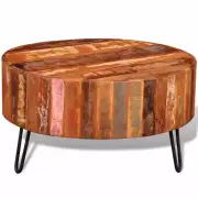 Round Coffee Table Wooden Console Couch End Furniture Sofa Side Table Living Roo