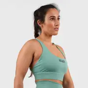 [Northern Spirit] NORTHERN SPIRIT - KHI WOMEN CROSSBACK SPORTS BRA MEDIUM SUPPORT - SHALE GREEN