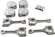 4 Sets 235102G500 23510-2GGA0 23510-2G540 23510-2G520 Connecting Rods Pistons ，Compatible With Hyundai Sonata Kia Sorento Optima 2.4L 11-13