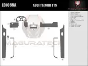 Dash Trim Kit for AUDI TT 01 02 03 04 05 06 07 carbon fiber wood aluminum