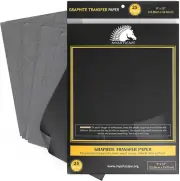 Graphite Transfer Paper - 9" X 13" - 25 Sheets - Waxed Carbon Paper for Tracing