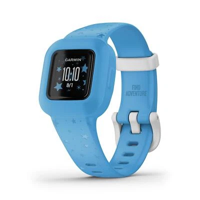 Garmin vvofit jr 3 Kids Fitness Tracker Adjustable Blue Stars Swim Friendly