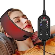 Face Heating Wrap for TMJ Pain Relief, USB Electric Heated Adjustable Pad for Face Jaw Chin Wisdom Teeth Issues and Dental Oral Facial Surgery, 3 Heat Levels and 4 Timer Settings
