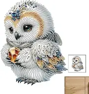 Bird Gem Art Kits Crystal Rhinestone Painting Kit 5D Gem Art for Adults Full Drill Bird Gem Painting Jewelry Art Craft Kit Rhinestone Dot Art Kit Handmade Gem Art Embroidery Gem Painting for Adults Cr