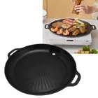 Grill Pan Griddle Aluminum Alloy Erosion Resistant Portable BBQ Grill Tray US