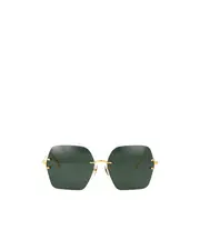 Geometric Sunglasses 64 Green