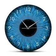 Blue Eyes Iris Opticianry Wall Clock Weird Macro Reptilian Eyeballs Eye Designed