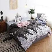 ZLYTQZHGBHD Women Pink Strawberry Printed Blanket Towel Zipper Queen King Size Towel was (Color : B18, Size : 200cmx230cm)