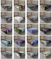 Ambesonne Urban Pattern Flat Sheet Top Sheet Decorative Bedding 6 Sizes