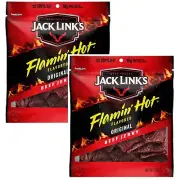 Jack Link's Doritos FLAMIN' HOT Beef Jerky Original 2.65oz 2 Bags --07--