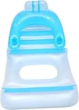 KOMBIUDA Lightweight Inflatable Floating Bed PVC Swimming Mat Armrest Pillow Easy to Carry