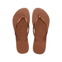 在飛比找蝦皮商城優惠-Havaianas Slim 女鞋 金屬銅色 哈瓦仕 舒適 