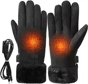 [lyanny] Rechargeable Heated Gloves - Screen Touch Electric Hand Warmer - Heated Mittens, Hunting Gloves, USB Rechargeable Hand Warming Gloves for Outdoors Hunting