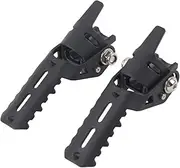 Motorcycle Foot Pegs, 1 Pair Motorcycle Front Footrest Foot Pegs Parts Accessory for R1200GS 2013 2014 2015 2016 2017 2018(Black)