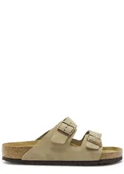 Birkenstock Arizona Suede Sliders - Beige - 40 (IT40 / UK6) 40 (IT40 / UK6)