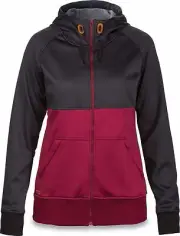 Dakine HAZEL TECH FLEECE Womens Zip Front Hoodie Jacket Medium Black NEW