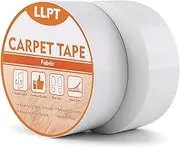 LLPT Double Sided Carpet Tape for Area Rugs 2" x 30 Yards Each 2 Packs Residue Free Heavy Duty Removable Easy Use Strong Adhesive Rug Gripper Tape for Laminate Hardwood Floors Carpet Tile (DCT527PK2)