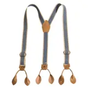 Retros Elastic Buttons Suspenders Fashion Unisex Suspenders Men Wide Suspenders