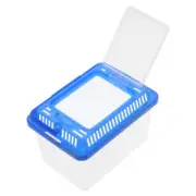 Portable Fish Tank with Lid Child Mini Plastic Goldfish Turtle Feeder