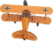 OFFIGAM 1pc Vintage Iron Art Airplane Model Retro Aircraft Ornament for Home Office Decor Creative Desktop Adornment Stylish Zakka Decoration Random