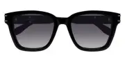 Alexander McQueen AM0399SA Sunglasses Black Gray Gradient 55 New 100% Authentic