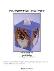 Pomeranian Dog Tissue Topper-Plastic Canvas Pattern or Kit