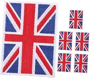 HAWILLOSCH 6Pcs Flag Embroidery Patches National Flag Cloth Repair Appliques for Fashionable Decoration for Clothes Bags Hats and Accessories