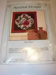 CRAFTS APPLIQUE QUILTING PATTERN SEWING THE ROSE MACHINE SPECTRAL DESIGNS 27"