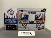 POP-A-SHOT 2-Player Double Shot Over The Door Basketball Hoop-LED Lights & Sound