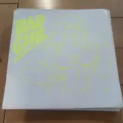 1980s vintage Bad girl boys surf skate sticker neon yellow