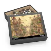 Whimsical Fantasy City Puzzle