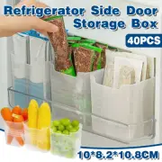 40X Refrigerator Side Door Storage Bin Storage Rack Fruit Condiment Storage Box