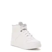 FUBU Little Boys Baseline Basketball Sneakers, Size 2 Color White