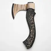 CUSTOM HANDMADE FORGED CARBON STEEL VIKING HATCHET TOMAHAWK OUTDOOR AXE with sht